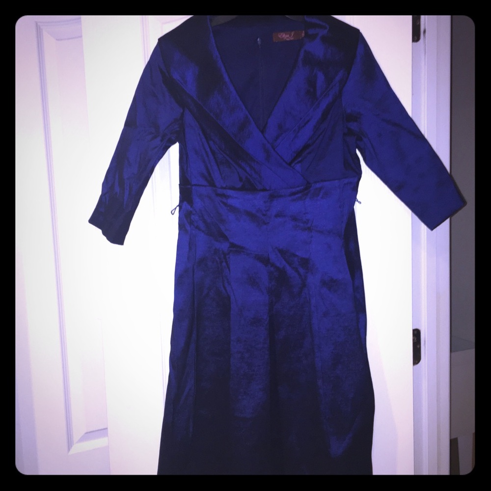 Eliza Dress Audrey Hepburn style blue